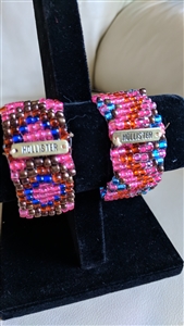 Colorful beaded two stretch bracelets Hollister