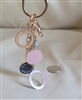 COACH signature purse charm key ring accessory