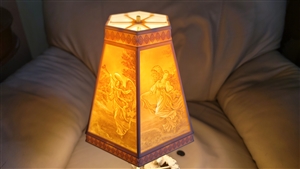 Amazing Angels lamp shade in lithophane design