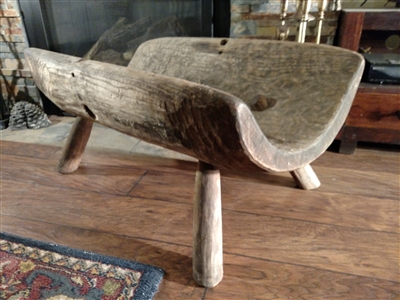 primitive wood bench zig zag oregon reclaimed