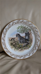 Lenox plate Snow Leopard nature nursery series