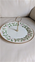 Serving Plate with Handle Holiday design by LENOX