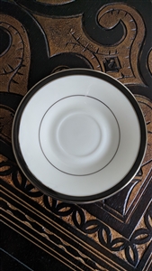 Lenox Black Royale porcelain saucers set of 5