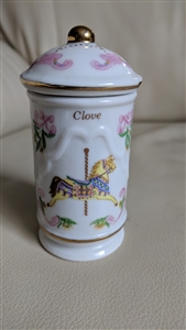 Lenox Carousel Gift ware Clove porcelain spice jar