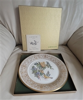 Lenox ivory porcelain Goldfinch Boehm birds plate