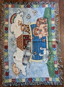 Noah's Ark child cotton throw blanket great design