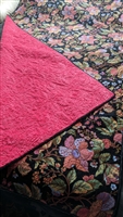 Amazing floral pattern quilt blanket with plush
