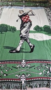 GOLF theme art tapestry throw blanket