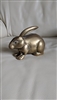 Solid brass sitting Bunny Rabbit paperweight decor