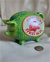 Boston Red Sox chalk plaster money piggy bank PIG