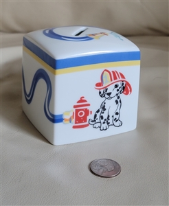 Tiffany and Co Dalmation Fire Station Money Bank