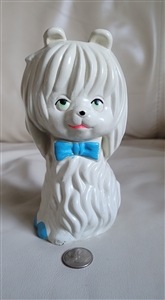 Money Bank white dog made in Hong Kong