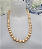 MONET round satin color textured beads necklace