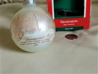 Keepsake Grandparents glass ornament 1989