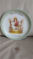 Holly Hobbie large decorative plate 1972