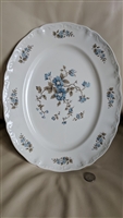 Staffordshire Blossomtime Blue 14 inch plate