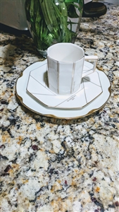 Givenchy teacup and saucer and Austrian plate