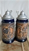 German DBGM and ORM marked beer steins set of two