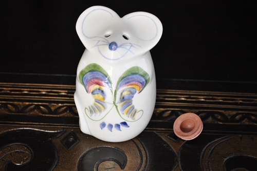 Porcelain Mice shaker in colorful design