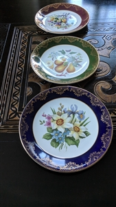 Weatherby English Royal Falcon floral fruit plates