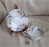 George Proctor Co Gladstone Iris teacup and saucer