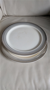 Taylor Smith Taylor platinum rim dinner plates set