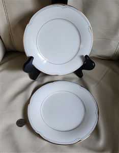 Two salad plates from Golden Cove Noritake