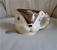 Squirrel with flower ceramic mug from ENESCO