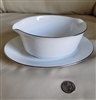 Reina by Noritake vintage gravy boat with plate