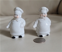 Japanese porcelain Chefs salt and pepper shakers