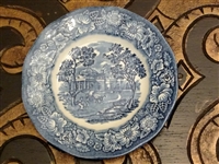 Liberty Blue Staffordshire butter bread plate