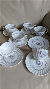 Chelsea Rose Royal Doulton teacups set of 6