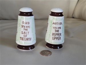 Vintage salt and pepper shakers for Mom and Dad
