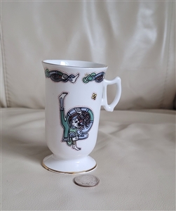 Irish Royal Tara Book of Kells pedestal tall cup