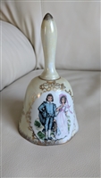 Lustreware NORCREST bell with painted couple