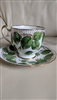 Royal Standard English leaves decorated cup saucer