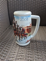 Budweiser 2008 Clydesdales anniversary beer stein