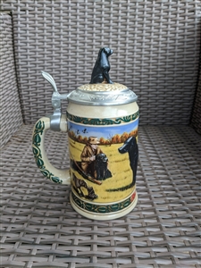 Black Lab Budweiser Beer Stein hunting decoration