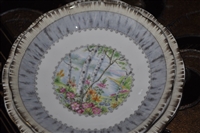 Silver Birch by ROYAL ALBERT, fruit/dessert bowl plus bread and butter plate.