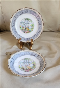 Silver Birch by ROYAL ALBERT, fruit/dessert bowl plus bread and butter plate.