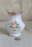 Homer Laughlin rose vase vintage porcelain