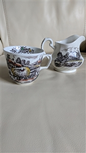 Yorkshire multicolor Staffordshire porcelain