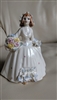 Dresden Porcelain lace dress woman with flowers