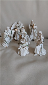 Lenox Nativity set ivory porcelain 6 figurines
