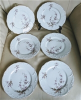 Rosenthal pink floral branches set of 6 plates