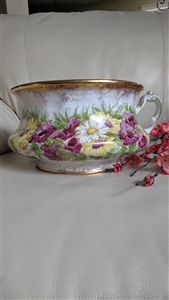 Laughlin 1900 floral chamber pot porcelain floral