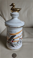 Ducks Unlimited Old Cabin Still 1972 porcelain jar
