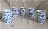 Porcelain drinking mugs set of 5 ViennaWoods