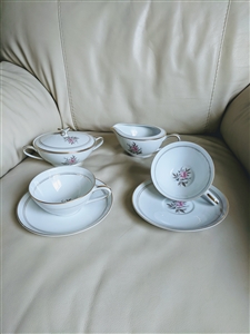 Noritake snow white porcelain tea time set DARYL
