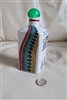 Porcelain Japanese Sake bottle hand decorated side